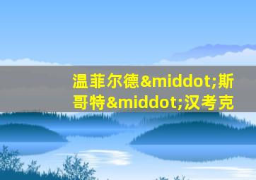 温菲尔德·斯哥特·汉考克