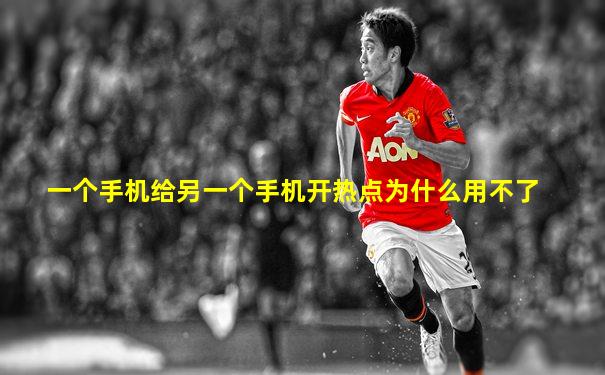 一个手机给另一个手机开热点为什么用不了